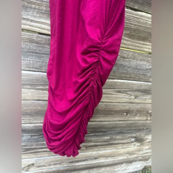 Express Vibrant Fuchsia XS Ruched Bodycon Tank Dress - Picture 8 of 8